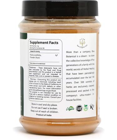 Manjistha Powder - Natural Blood Cleanser & Skin Tonic | Supports Liver & Urinary Health - 7 Oz / 200g - Buy Online on GoSupps.com
