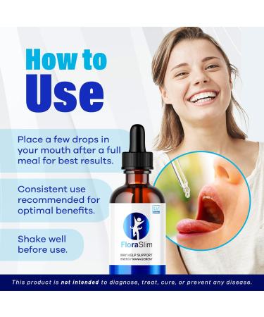 FloraSlim Drops (2 Pack) - All Natural Advanced Formula for Weight Loss | 60 Days Supply & Reviews - Buy Online on GoSupps.com