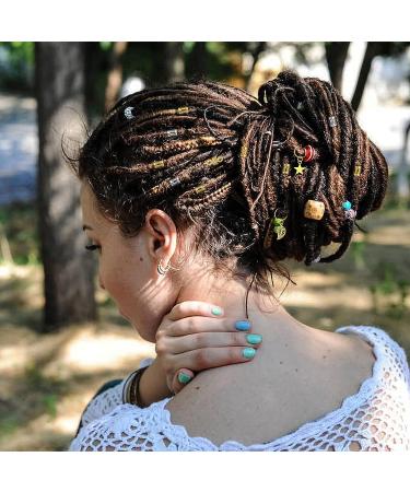 180 PCS Hair Jewelry for Braids - Dreadlocks Accessories for Women & Girls - Braid Cuffs, Rings, Clips, Beads & Charms - Buy Online on GoSupps.com