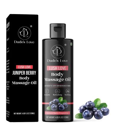 Organic - Berry Edible Body Massage Oil - Revitalising Detoxifying & No Stain | Non-Sticky Aromatherapy Oil with Lime & Juniper Berry Essential Oil Lush Love - Berry 120 ml (Pack of 1) - Buy Online on GoSupps.com