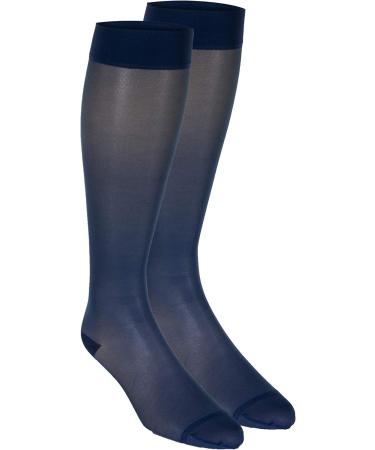 Buy Truform Sheer Compression Stockings 15-20 mmHg Knee High Blue 2X-Large - Pack of 2 | International Shipping Available - Buy Online on GoSupps.com