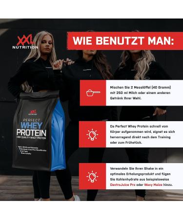 Buy XXL Nutrition Perfect Whey Protein Powder - 100% Pure 78.5% Protein EAA & BCAA - Cappuccino Flavor 750g - International Shipping Available - Buy Online on GoSupps.com