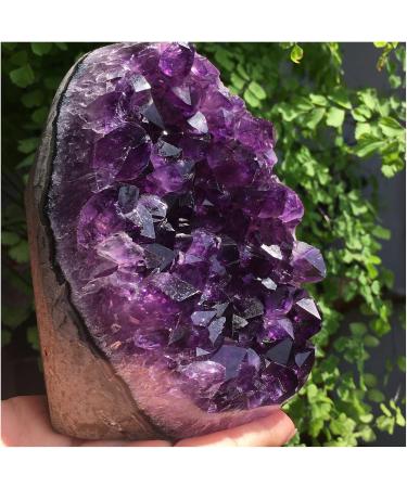 Natural Amethyst Quartz Cluster Crystal Specimen Freeform yuebang Stone Mineral Specimen (Color : Purple Size : 500-600g) 500-600g Purple - Buy Online on GoSupps.com