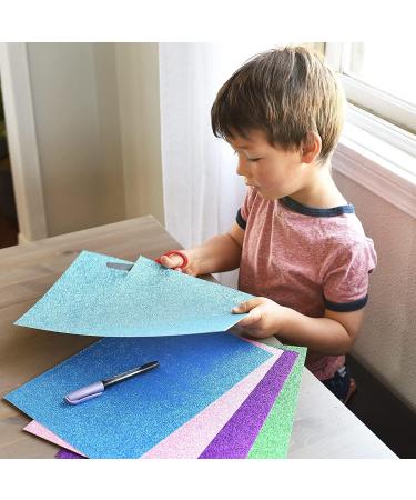 SANZIX Glitter Cardstock Paper - 40 Sheets, 20 Colors, 110lb, A4 Size - Perfect for Cricut, Scrapbooking, DIY Crafts & More! - Buy Online on GoSupps.com