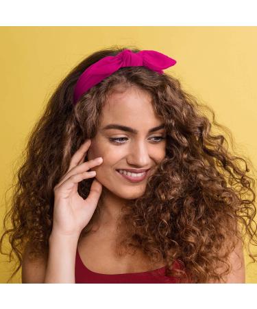 Headbands Boho Bow Bandana Knot Headwrap Retro Elastic Rabbit Ear Hairband for Girls and Women (6 Pieces Solid Color Style ) - Buy Online on GoSupps.com