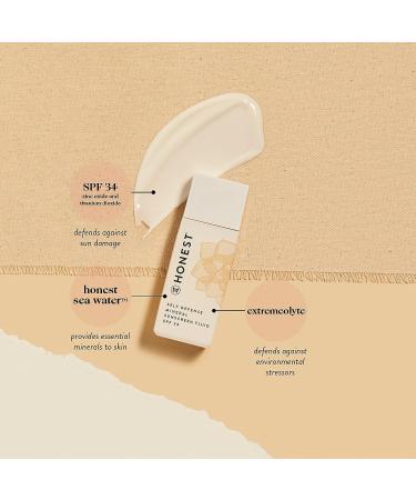 Honest Beauty Self Defense Mineral Sunscreen SPF 34 | Daily Face Sunscreen | Dermatologist Tested | Reef-Friendly - 1 fl. oz - Buy Online on GoSupps.com