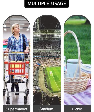 12 Pack Clear Stadium Approved Tote Bags with Handles - 12x12x6 Inch Transparent Plastic Bags for Work, Sports, Concerts - Buy Online on GoSupps.com