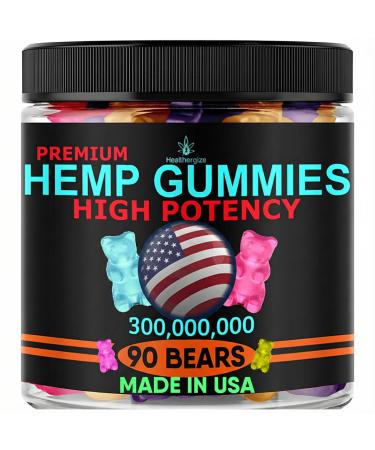 Hemp Gummy Edibles Calm Sleep-Support Peace and Relaxation-High Strength Tasty Fruity Flavors-Made in USA