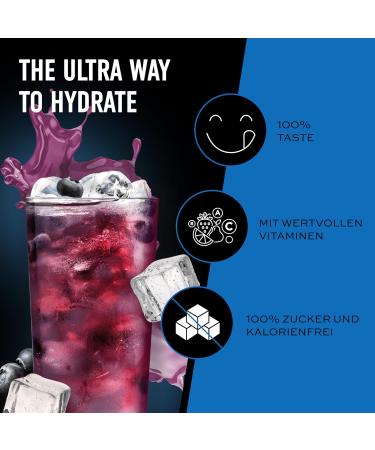 ESN Ultra Vitamin Syrup - Blue Raspberry Pack of 4 (4 x 65ml) | Enrich 6L Ready-to-Drink Beverage | International Shipping Available - Buy Online on GoSupps.com