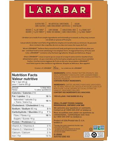 Larabar Gluten Free Peanut Butter Chocolate Chip Fruit and Nut Energy Bar 16-Count 720 Gram & Gluten Free Coconut Cream Fruit and Nut Energy Bar 16-Count 768 Gram - Buy Online on GoSupps.com
