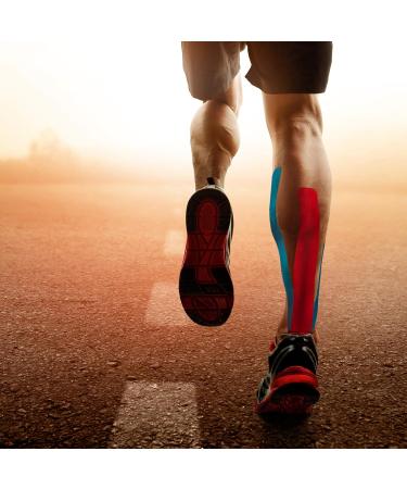 Alpidex Kinesiology Tape - Elastic Waterproof Muscle Tape Set | 3 Rolls Skin Color 5m x 5cm | Physiotherapy Supplies for Pain Relief - Buy Online on GoSupps.com