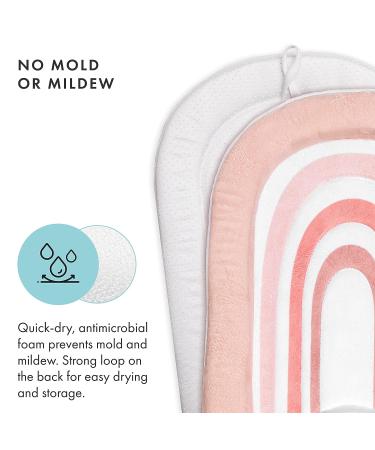 Blooming Bath Rainbow Bath Pad - Plush Crystal Minky Bath Mat for Babies 0-18 Months - Buy Online on GoSupps.com