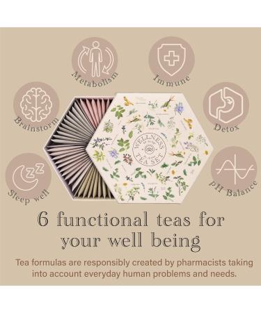 ACORUS Wellness Tea Set - Natural Assorted Tea Gift Box with 6 Functional Teas | Large Selection of 60 Tea Bags | Perfect Gift for Various Occasions - Buy Online on GoSupps.com
