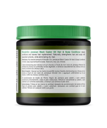 Wonder Gro Jamaican Black Castor Oil Hair Grease Styling Conditioner 12 fl oz | Strengthens and Promotes Mega Hair Growth - Buy Online on GoSupps.com