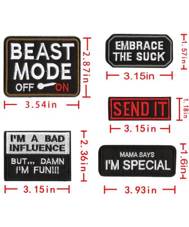 WZT 20-Piece Funny Tactical Military Morale Patch Set - Full Embroidery for Caps, Bags, Backpacks, Clothes, Vests, Uniforms & Gears (Navy) - Buy Online on GoSupps.com