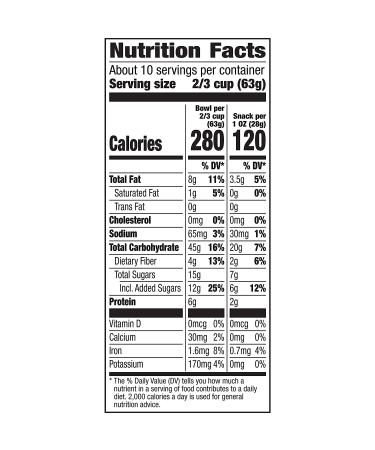 Cascadian Farm Organic Fruit & Nut Granola Cereal - 22.9 oz Value Size - Buy Online on GoSupps.com