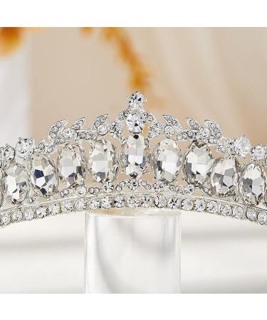 AW BRIDAL Women's Rhinestone Wedding Tiara - Princess Queen Prom Crown - Buy Online on GoSupps.com