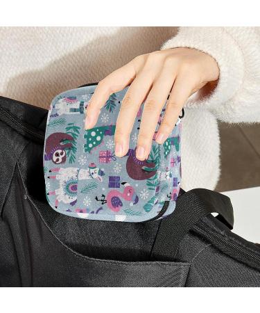 Shop Stylish Menstruation Pad Bags for Women - Holiday Animal Patterns | Zip Bags for Tampons & Napkins - Buy Online on GoSupps.com