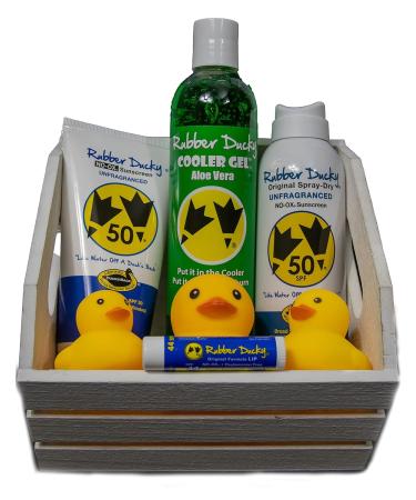 Rubber Ducky SPF 50 Sunscreen Cream - 2 Pack of 5 oz Tubes, Broad Spectrum, Water Resistant, Oil-Free, Paraben-Free, Reef Safe, Vitamin E Added - Buy Online on GoSupps.com