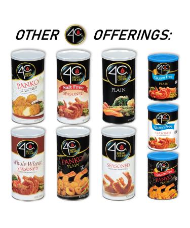 4C Premium Bread Crumbs Panko Plain 6 Pack - Regular & Gluten Free - Crispy Crunchy Value Pack - Buy Online on GoSupps.com