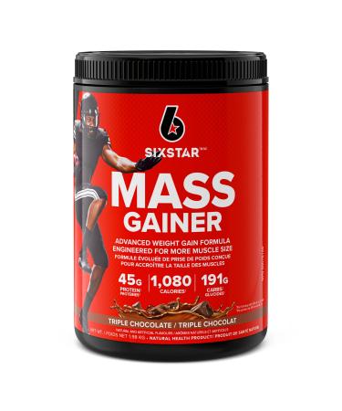 Six Star Mass Gainer Protein Powder Six Star Mass Gainer Muscle Builder Whey Protein Powder and Creatine Monohydrate Max Protein Weight Gainer for Men and Women Creatine Supplements Chocolate 4.36 lbs HEALTH_CARE