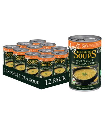 Amy s Kitchen Organic Split Pea Soup Light in Sodium Gluten-Free Dairy-Free Lactose-Free Soy-Free Corn-Free Tree Nut-Free Vegan Kosher Plant-based 12-pack (398ml per can)