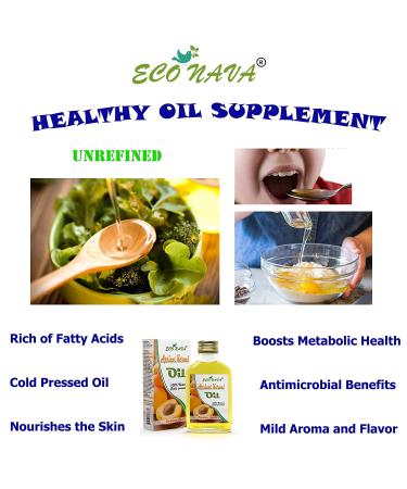 ECO NAVA Apricot Kernel Oil 200 ml - 100% Natural Cold Pressed, Vegan, Premium Grade for Cooking, Salads, Hair, Face & Skin | 6.8 oz - Buy Online on GoSupps.com