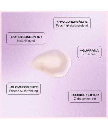 Hau Cosmetics Primer Makeup Base - Pore Refining Serum with Hyaluronic Acid Vegan Pearl Shine Elixir 30ml for Flawless Skin - Buy Online on GoSupps.com