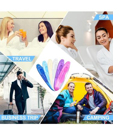 Nuogo 100 Piece Travel Toothbrushes - Portable & Collapsible for Kids & Adults - Ideal for Camping, Hiking & Travel - 6 Colors - Buy Online on GoSupps.com