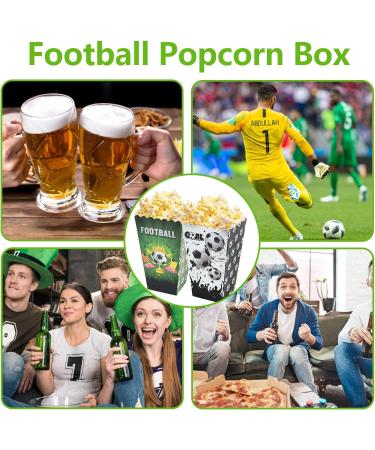 12-Piece Football Gift Box | Snack Bags Popcorn & Sweets for Birthdays Film Nights Carnivals & Weddings - Buy Online on GoSupps.com