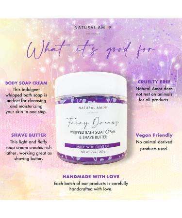 Natural Amor Whipped Soap & Shave Butter - Hydrating Olive Oil Formula Vegan & Cruelty-Free 7 oz | International Shipping Available - Buy Online on GoSupps.com