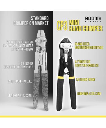 Booms Fishing CP3 Crimping Tool - Durable Black Fisherman's Essential - Buy Online on GoSupps.com