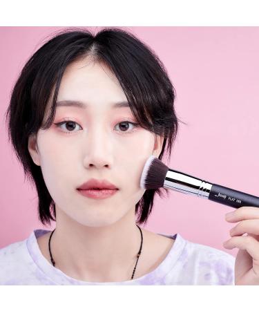 Jessup Kabuki Foundation Brush - Professional Synthetic Makeup Brush for Flawless Application - Black B069-080 - Buy Online on GoSupps.com