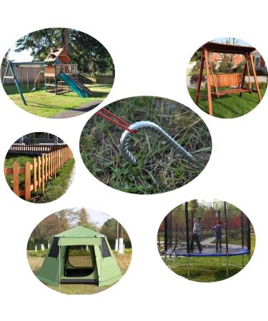 OK5STAR 12-Pack 12 Galvanized Rebar Stakes - Heavy Duty J Hook Ground Anchors - Curved Steel Tent Stakes - Anti Rust Ground Stakes 12 inch (12pcs) - Buy Online on GoSupps.com