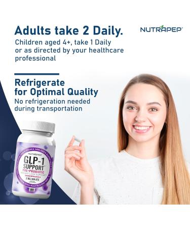 NutraPep GLP-1 Support Weight Loss Support Probiotic Prebiotics Capsule Supplement - Akkermansia XOS Clostridium Bifidobacterium - GLP1 Support Gut Abdominal Digestive Support for Men Women - Buy Online on GoSupps.com
