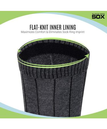Sugar Free Sox Men's Diabetic Socks - Seamless Toe, Ankle Length for Health & Comfort - Buy Online on GoSupps.com