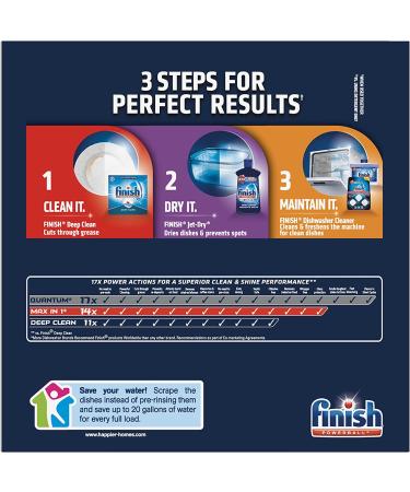 Finish All in 1 Powerball Dishwasher Detergent - 85ct Dish Tabs, Fresh Scent - 85 Count - Buy Online on GoSupps.com