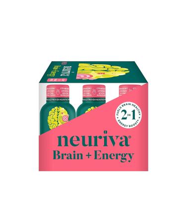 Neuriva Brain + Energy Shots - Nootropic Supplement for Focus & Energy Boost - 12 Count Strawberry Lemonade - Buy Online on GoSupps.com