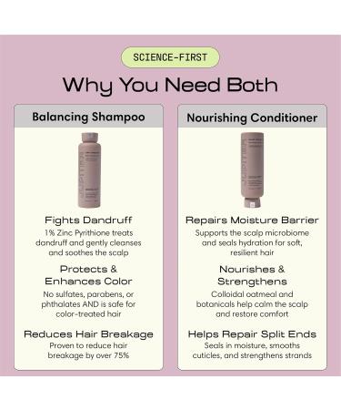Jupiter Color Safe Dandruff Shampoo & Conditioner - Vegan, Sulfate-Free, 9.5 fl oz - Relieves Dry, Flaky, Itchy Scalp - Buy Online on GoSupps.com
