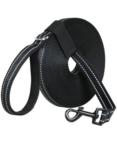 Track leash for dogs 5m/10m/15m/20m Robust long dog leash reflective training leash with comfortable hand loop training leash for small to large dogs (10m)