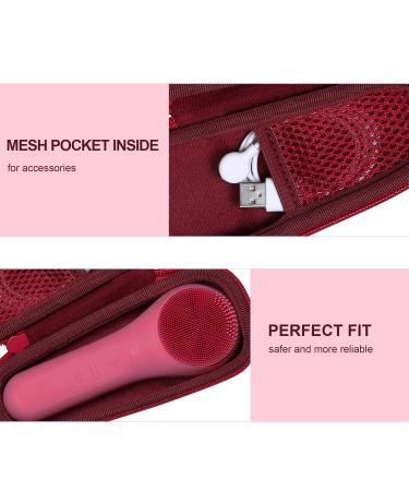 co2CREA Hard Carrying Case for N graCoola CLIE Sonic Facial Cleansing Brush - Berry - Buy Online on GoSupps.com