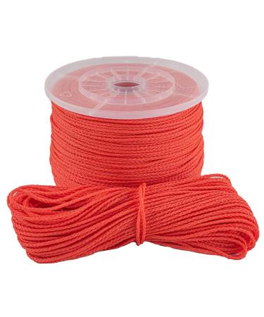 SGT KNOTS Polyethylene Arborist Throw Line Rope - Tree Guide Rope - 1/8 inches for Outdoor Use  Orange (150ft) - Polyethylene Line for Tree Climbing 150 ft