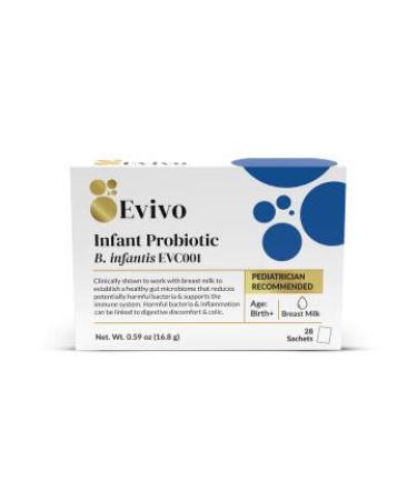 Evivo Probiotic for Baby Starter Kit - 28 Packets (0-6 Months) | Probiotic B. infantis EVC001 for Colic, Gas & Diaper Rash | Refrigerated Freshness - Buy Online on GoSupps.com