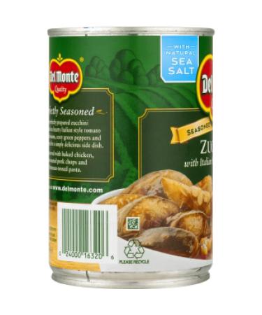 Del Monte Canned Zucchini in Tomato Sauce - 14.5 Oz Can | Premium Quality 100% Real Ingredients - Buy Online on GoSupps.com