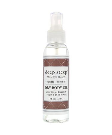 Deep Steep Dry Body Oil Vanilla - Coconut 4 fl oz (118 ml)