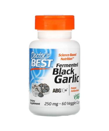 Doctor's Best Fermented Black Garlic ABG10+ 250 mg 60 Veggie Caps