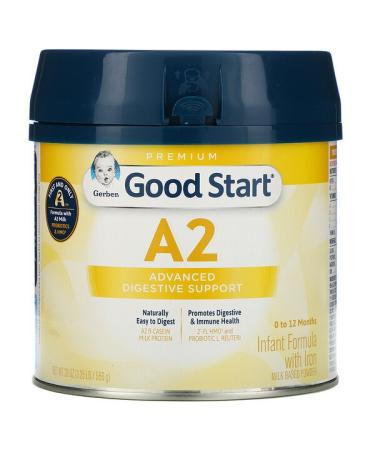 Gerber Good Start A2 Infant Formula with Iron 0 to 12 Months 20 oz (566 g)