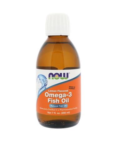 Now Foods Omega-3 Fish Oil Lemon Flavored 7 fl oz (200 ml)