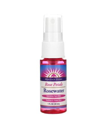 Heritage Store Rose Petals Rosewater 1 oz (30 ml)
