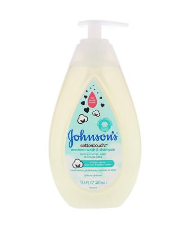 Johnson's Baby Cottontouch Newborn Wash & Shampoo 13.6 fl oz (400 ml)